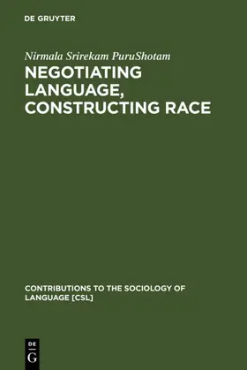 PuruShotam | Negotiating Language, Constructing Race | E-Book | www.sack.de