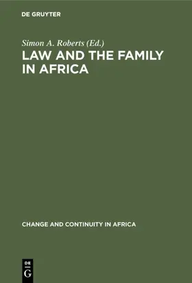 Roberts |  Law and the Family in Africa | eBook | Sack Fachmedien
