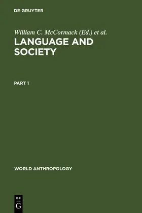 McCormack / Wurm |  Language and Society | eBook | Sack Fachmedien