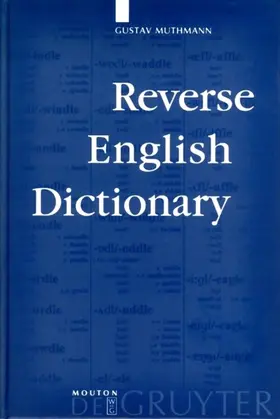 Muthmann |  Reverse English Dictionary | eBook | Sack Fachmedien