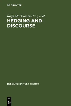 Markkanen / Schröder |  Hedging and Discourse | eBook | Sack Fachmedien