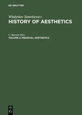Barrett | Medieval Aesthetics | E-Book | www.sack.de