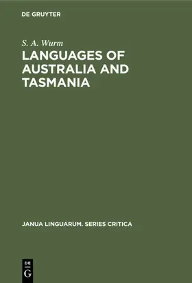 Wurm | Languages of Australia and Tasmania | E-Book | www.sack.de
