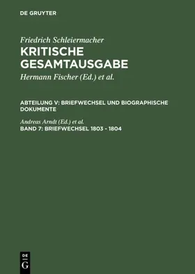 Arndt / Virmond |  Briefwechsel 1803 - 1804 | eBook | Sack Fachmedien