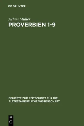 Müller |  Proverbien 1-9 | eBook | Sack Fachmedien