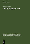 Müller |  Proverbien 1-9 | eBook | Sack Fachmedien