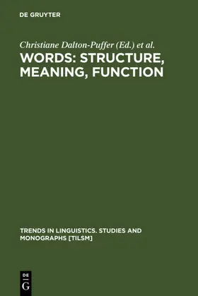 Dalton-Puffer / Ritt | Words: Structure, Meaning, Function | E-Book | sack.de