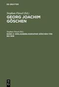 Füssel |  Verlagsbibliographie Göschen 1785 bis 1838 | eBook | Sack Fachmedien