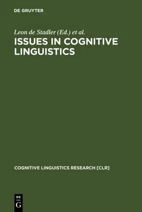 Stadler / Eyrich |  Issues in Cognitive Linguistics | eBook | Sack Fachmedien