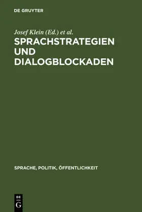 Klein / Diekmannshenke |  Sprachstrategien und Dialogblockaden | eBook | Sack Fachmedien