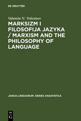 Volosinov |  Marksizm i filosofija Jazyka / Marxism and the Philosophy of Language | eBook | Sack Fachmedien