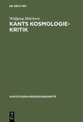 Malzkorn | Kants Kosmologie-Kritik | E-Book | sack.de