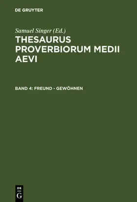 Singer |  Freund - gewöhnen | eBook | Sack Fachmedien