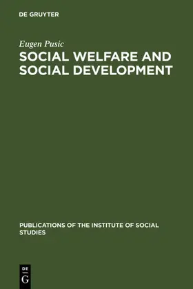 Pusic | Social Welfare and Social Development | E-Book | www.sack.de