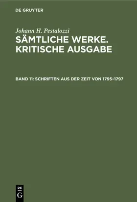 Dejung / Knittermeyer |  Schriften aus der Zeit von 1795–1797 | eBook | Sack Fachmedien