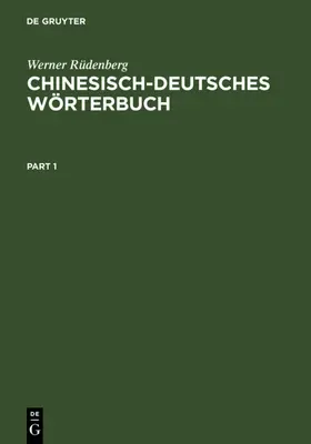 Rüdenberg / Stange | Chinesisch-Deutsches Wörterbuch | E-Book | www.sack.de