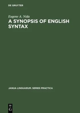 Nida |  A Synopsis of English Syntax | eBook | Sack Fachmedien