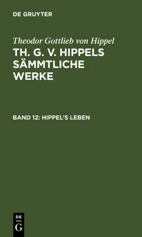 Hippel | Hippel's Leben | E-Book | sack.de