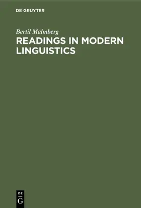 Malmberg |  Readings in Modern Linguistics | eBook | Sack Fachmedien