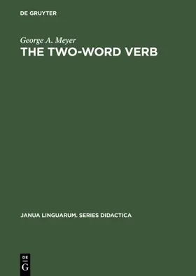 Meyer |  The Two-Word Verb | eBook | Sack Fachmedien