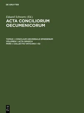 Schwartz / Straub |  Collectio Vaticana 1-32 | eBook | Sack Fachmedien