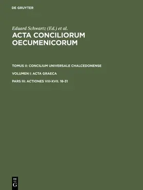 Schwartz |  Actiones VIII-XVII. 18-31 | eBook | Sack Fachmedien