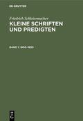 Gerdes / Schleiermacher / Hirsch |  1800–1820 | eBook | Sack Fachmedien