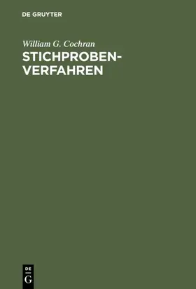 Cochran | Stichprobenverfahren | E-Book | sack.de