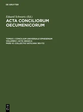 Schwartz / Straub |  Collectio Vaticana 165-172 | eBook | Sack Fachmedien