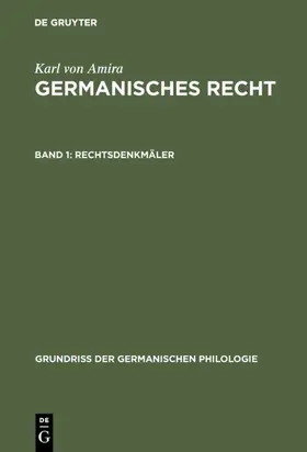 Eckhardt / Amira | Rechtsdenkmäler | E-Book | www.sack.de