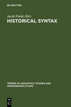 Fisiak | Historical Syntax | E-Book | sack.de