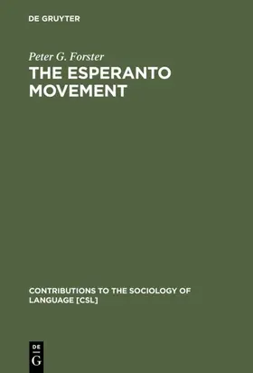 Forster | The Esperanto Movement | E-Book | sack.de