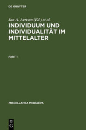 Aertsen / Speer |  Individuum und Individualität im Mittelalter | Buch |  Sack Fachmedien
