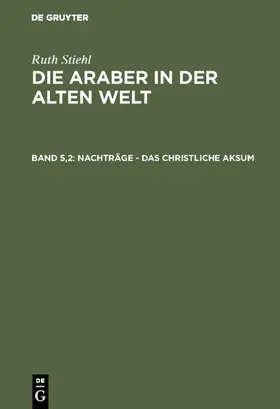  Nachträge - Das christliche Aksum | eBook | Sack Fachmedien