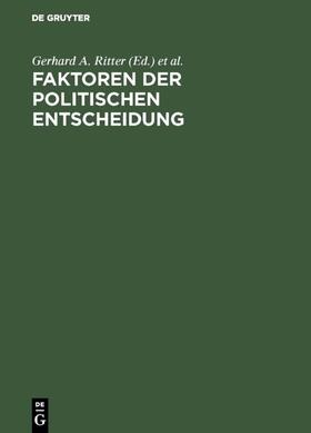 Ritter / Ziebura | Faktoren der politischen Entscheidung | E-Book | sack.de