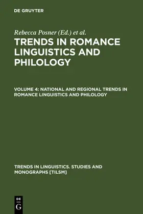 Posner / Green | National and Regional Trends in Romance Linguistics and Philology | E-Book | sack.de