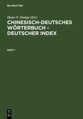 Stange | Chinesisch-Deutsches Wörterbuch - Deutscher Index | E-Book | www.sack.de