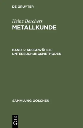 Borchers | Ausgewählte Untersuchungsmethoden | E-Book | sack.de