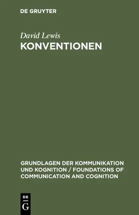 Lewis |  Konventionen | eBook | Sack Fachmedien