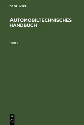 [unknown] |  Automobiltechnisches Handbuch | eBook | Sack Fachmedien