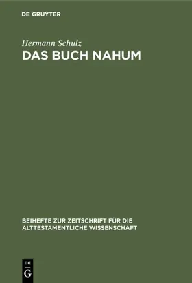 Schulz | Das Buch Nahum | E-Book | sack.de