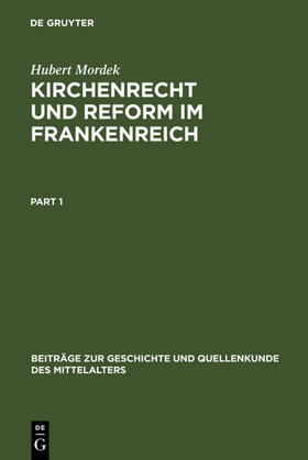 Mordek | Kirchenrecht und Reform im Frankenreich | E-Book | sack.de