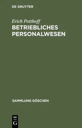 Potthoff |  Betriebliches Personalwesen | eBook | Sack Fachmedien