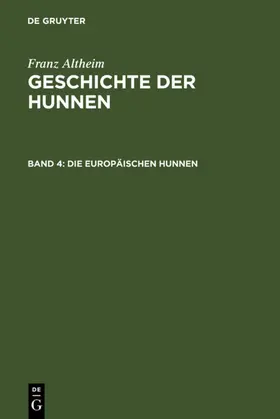  Die europäischen Hunnen | eBook | Sack Fachmedien