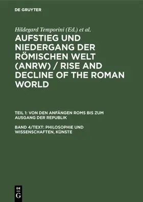 Temporini / Haase | Philosophie und Wissenschaften, Künste | E-Book | sack.de