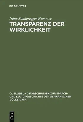 Sonderegger-Kummer |  Transparenz der Wirklichkeit | eBook | Sack Fachmedien