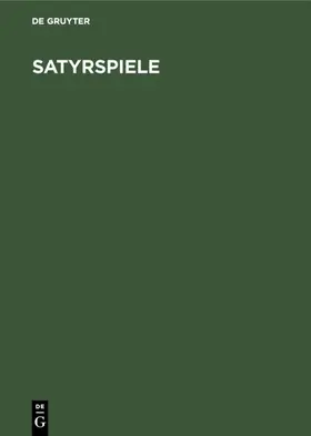 Brommer |  Satyrspiele | eBook | Sack Fachmedien