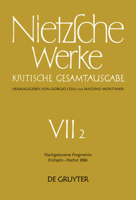 Colli / Nietzsche / Montinari |  Nachgelassene Fragmente Frühjahr - Herbst 1884 | eBook | Sack Fachmedien
