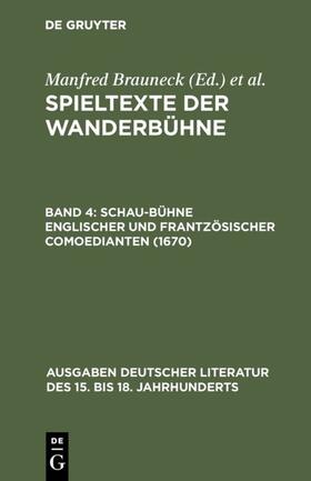 Brauneck / Noe |  Schau-Bühne englischer und frantzösischer Comoedianten (1670) | eBook | Sack Fachmedien