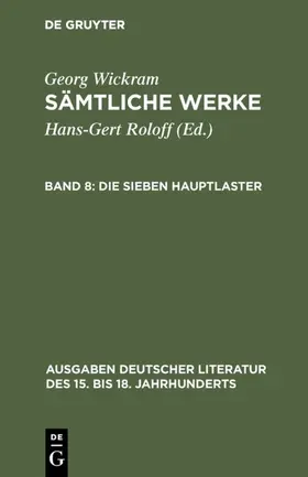Wickram / Roloff | Die sieben Hauptlaster | E-Book | www.sack.de